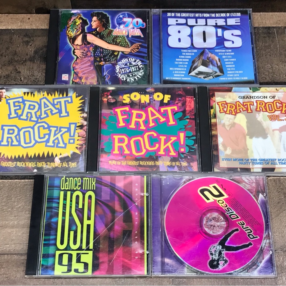 Party Dance Mix Music CD Lot Of (7) Used Compact Disks *Nice Assortment*